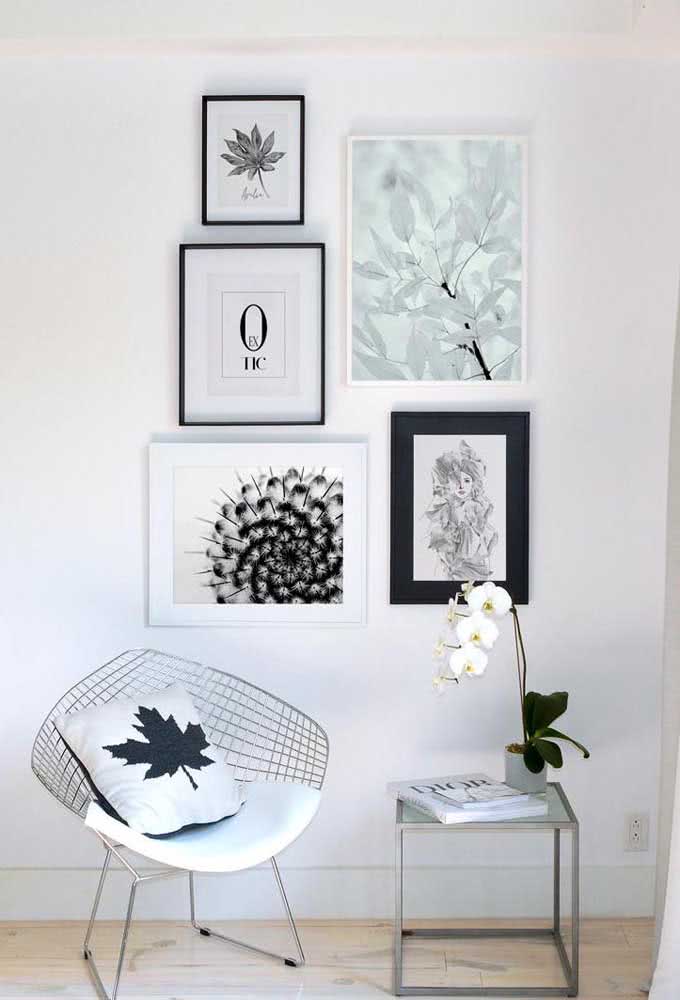 Delicately decorated reading corner with white orchid vase