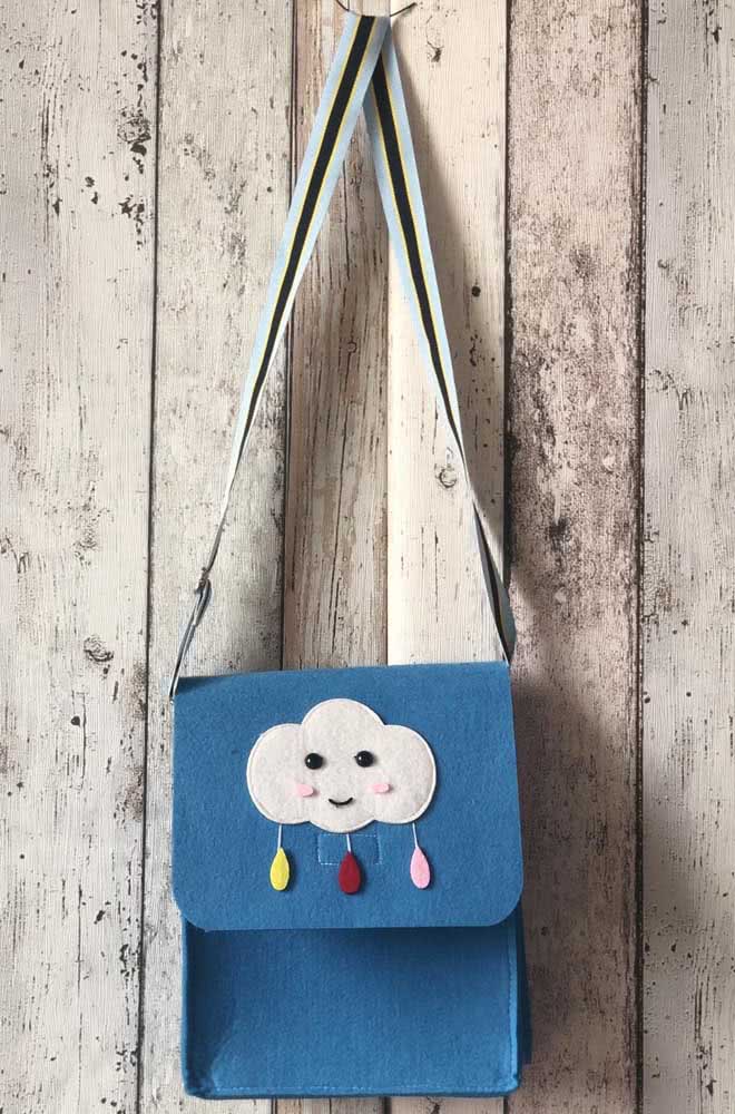 A bag with a cloud of felt.  Are you going to say that you haven't thought about it yet?