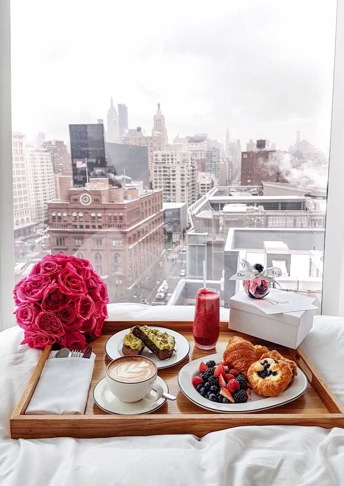 And to get even better a beautiful view from the window to accompany breakfast in bed