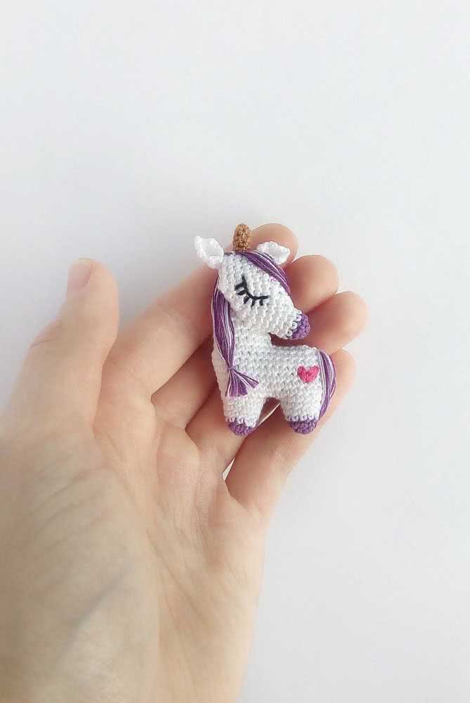 Have you ever thought of having a crochet unicorn accompanying you everywhere?