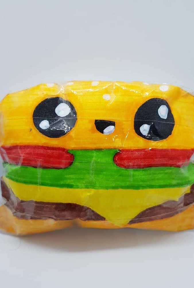 This is a happy hamburger!  look at his face