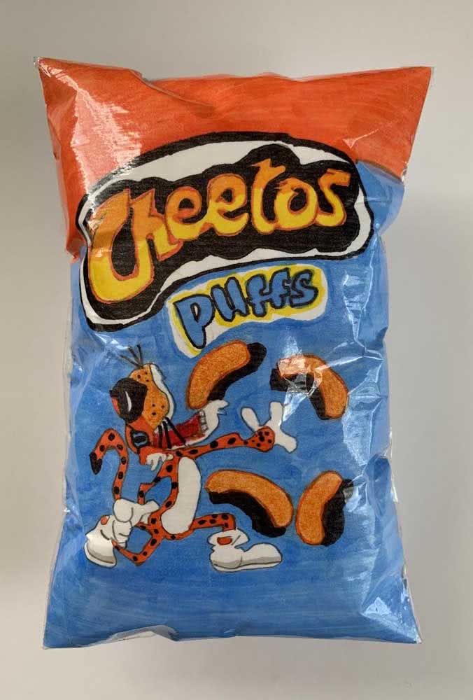 It looks real, but it's just a squishy paper by Cheetos